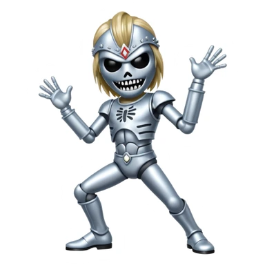 iron maiden eddie glamour sparkle dance sticker