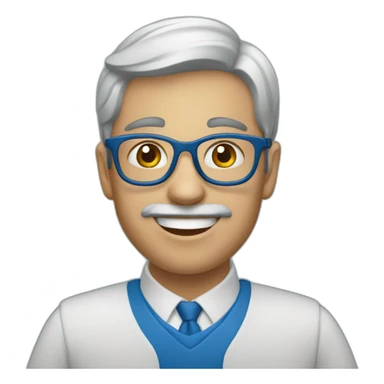 English school blue sticker