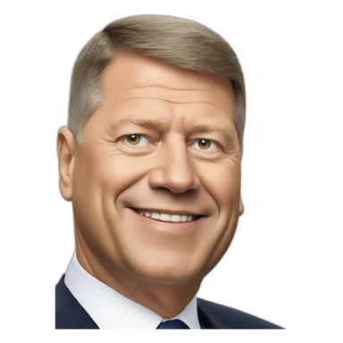 The president of Romania iohannis sticker