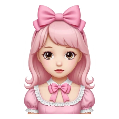 Fiyonklu ve pembe lolita g sticker