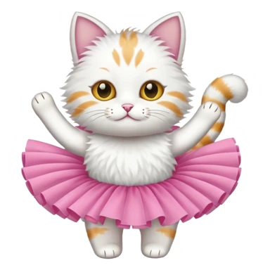 Cat with tutu sticker