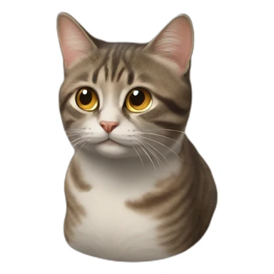 Caca avec chat sticker
