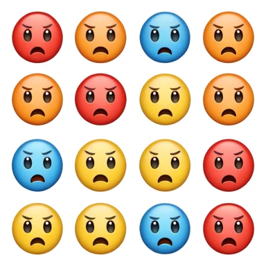 different emotion icon sticker