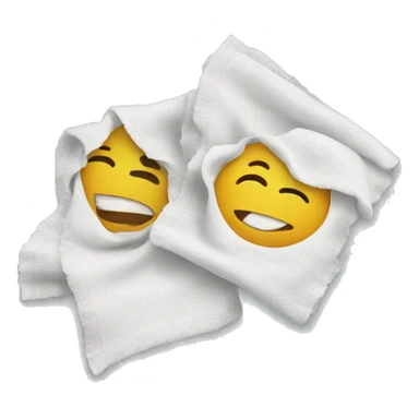 two cleaning rags sticker