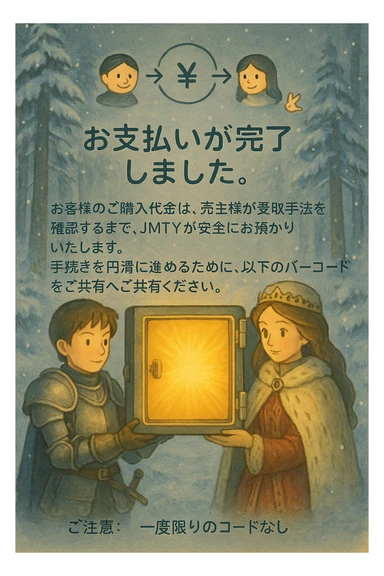 ладно измени сюжет кардинально, сохрани текст, сохрани значки , но измени сюжет фон персонажей
по центру так же место для кьюа


сделай сюдет зимний, парень рыцарь а девушка принцеса там где кьюар это не просто блок а большой сейф 

О отлично и теперь перерисуй якобы сейф открыт а оттуда ярких яркий ослепляющий свет желтный( типа свет монет)  sticker