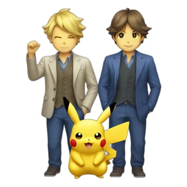 Pikachu millonario sticker