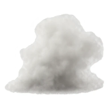 Dust Cloud (Haircare Pollution) in light grey (#D3D3D3, #A9A9A9, #808080) sticker