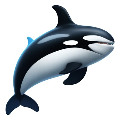 Orca wearing a blue football jersey with muscles  sticker