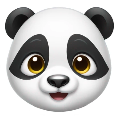 Baby panda with big round eyes  sticker