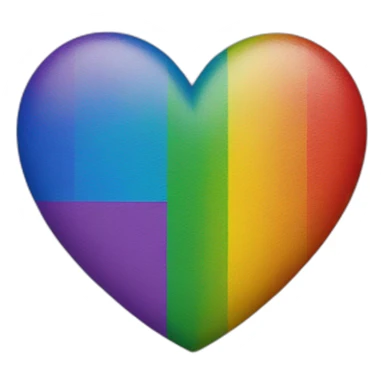 lgbt flag heart sticker