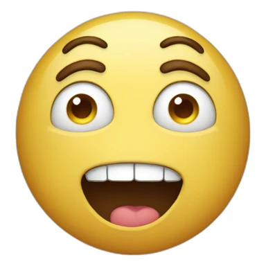 Emoji trying not to laugh sticker