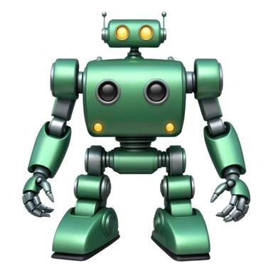 Jet-arm green, Toy Robot. sticker