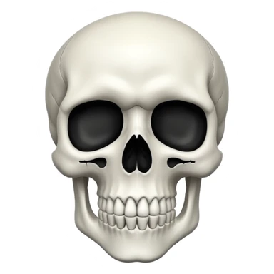 Skull with 💀 sticker