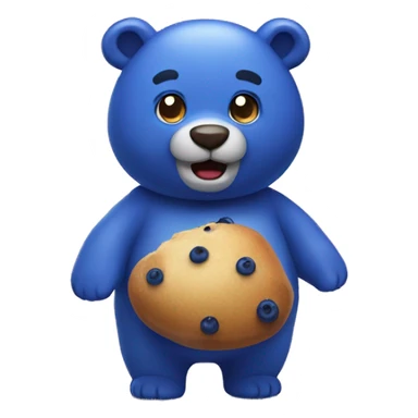Blueberry bear sticker