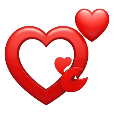 The capital letter G surrounded by a heart sticker