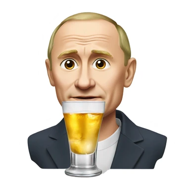 Putin drink vodka   sticker
