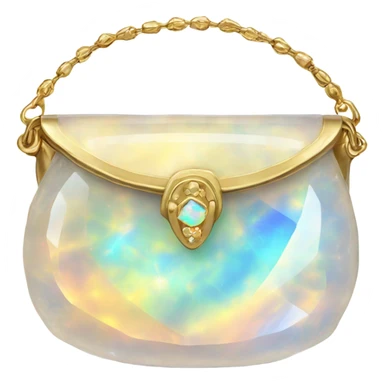 opal Crystal gemstone purse sticker