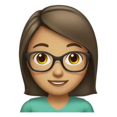 girl at school sticker