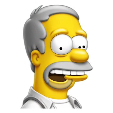 Homer simpson happy sticker