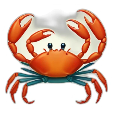 crab and cigarettes sticker