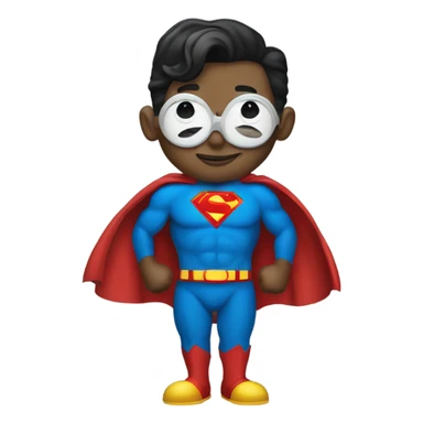Superman wearing a clown suit sticker