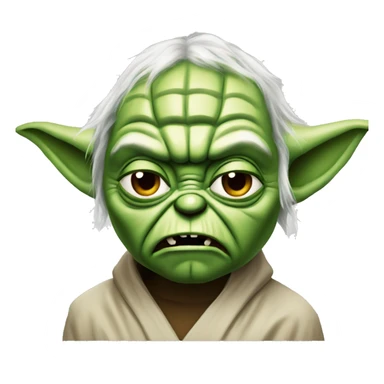 Yoda angry sticker