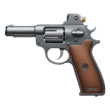 Smoke coming out of a guns barrel sticker