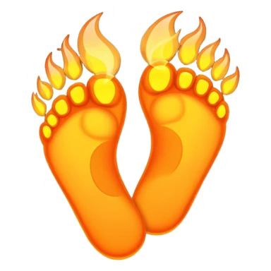 Footsteps of fire sticker