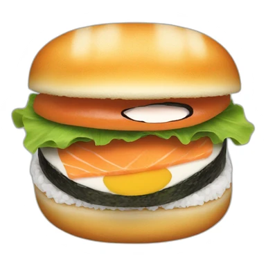 Sushi burger  sticker
