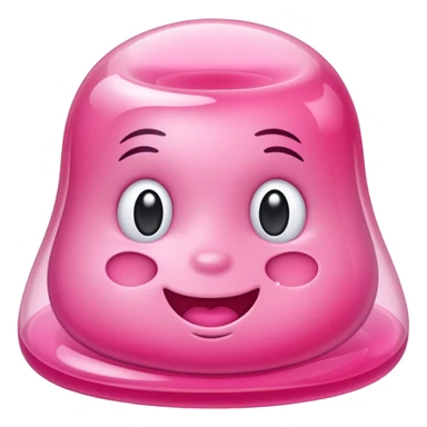 Pink gelatin sticker