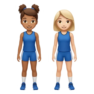 young girls school sports sticker