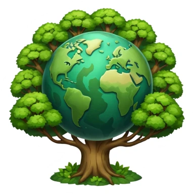 planet with tries sticker