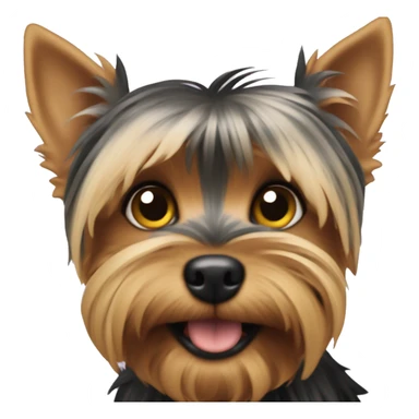 Crazy Yorkshire terrier puppy sticker