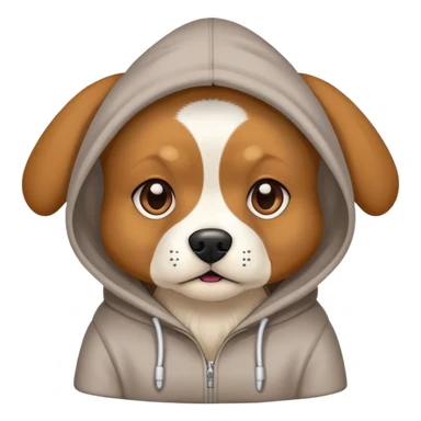 Dog wear hoodie  sticker