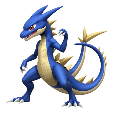 Inteleon-Samurott-Greninja-Garchomp-dusin-fusion (full body) sticker
