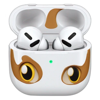 An AirPods Pro with case sticker