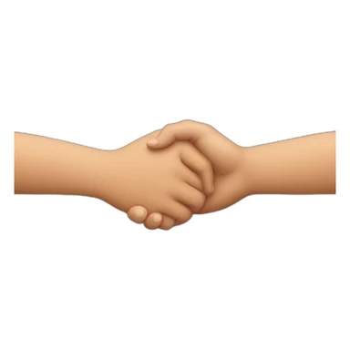 Holding hands vertically sticker