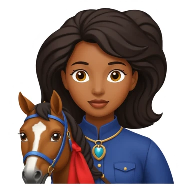 covboy on the horse black woman  sticker