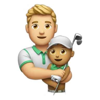 golf-player-with-his-cub sticker
