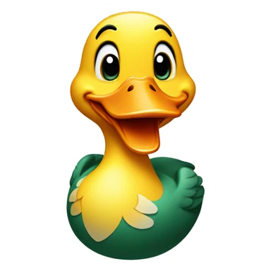 Happy duck sticker