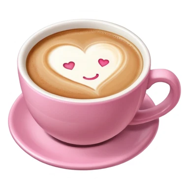 Pink coffe aesthetic  no use face sticker