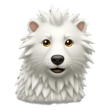 Hérisson blanc sticker