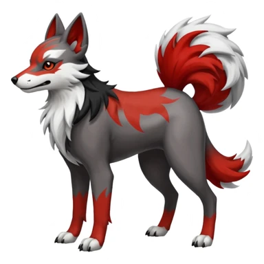 Lycanroc-Houndoom-Mightyena-fusion sticker