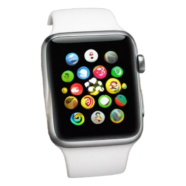 apple watch on the hand sticker