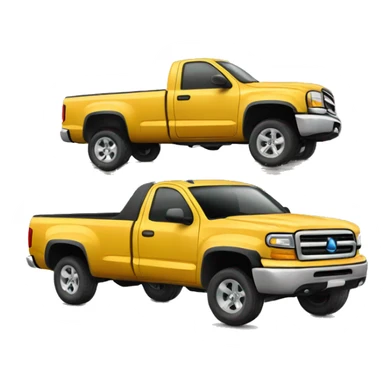 Lifted Pickup truck with cross sticker