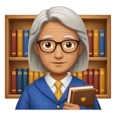 middle aged, The wise librarian sticker