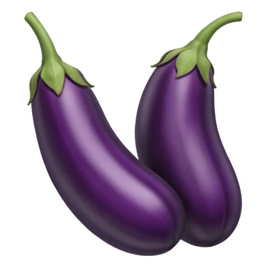 eggplant with big defined veins  sticker