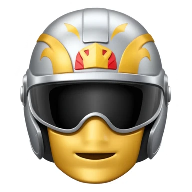a classic silver platebody, light silver, no gold, matching the lighter silver helmet style, emoji style sticker