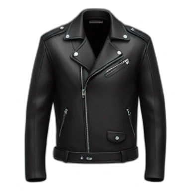 black leather jacket sticker