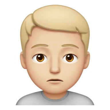 raising both eyebrows in incomprehension but not upset still, closing eyes and a slight smile sticker